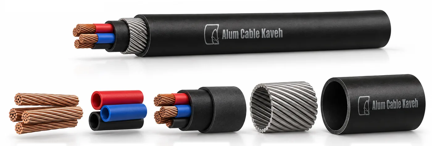 مۆدێلی سێ ڕەهەندیی چینەکانی کێبڵ: NYRY 2 × 1.5